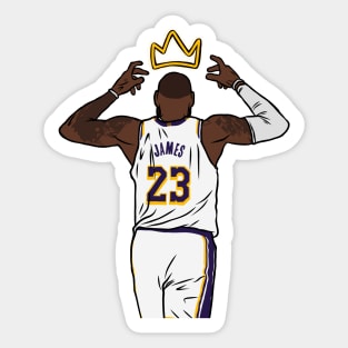 LeBron James Crowns Himself Sticker